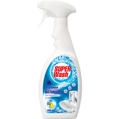 Спрей для чистки ванн Super Wash Морская свежесть 500 мл (4820096034217) Винница - изображение 1