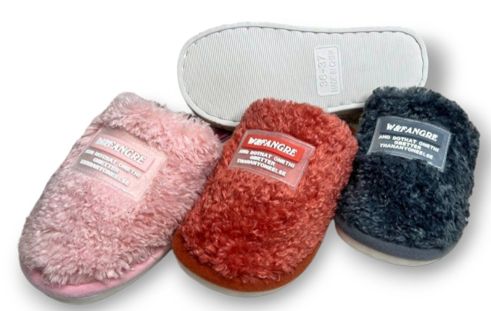 Тапочки женские закрытые пальцы теплые серый Одесса - изображение 10