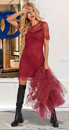 Красивое кружевное платье-двойка (42) Киев