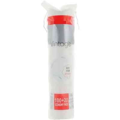 Ватные диски Vintage Cotton 100+20 шт. (4820164151556) Винница