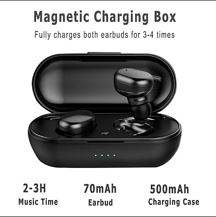 Навушники бездротові TWS Y30 Black Bluetooth 5.0 + EDR Київ - фото 2
