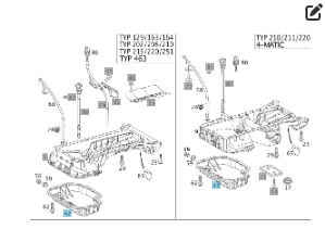 Mercedes-Benz  A1130140403 Нижня частина масляного піддону - картера двигуна M113 для E-Ckass W211 S-Class W220 4matic Одеса - фото 2