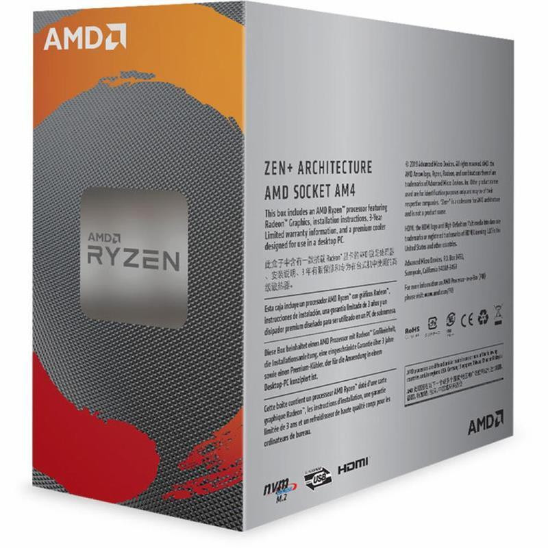 Процесор AMD Ryzen 3 3200G (3.6 GHz 4MB 65 W AM4) Box (YD3200C5FHBOX) ( Для настільного ПК ) Харків - фото 2