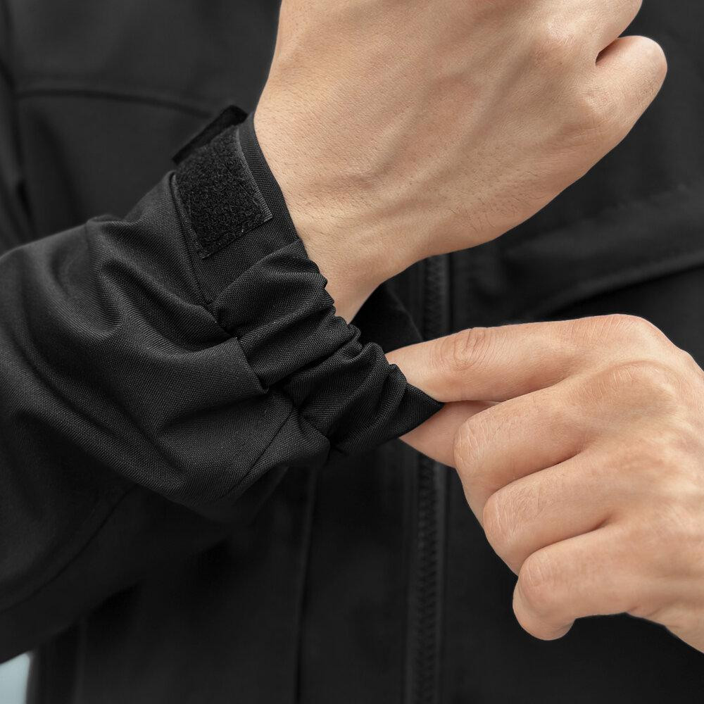 Осіння чоловіча чорна куртка із даймонд-котону Pobedov Shum Київ - фото 7