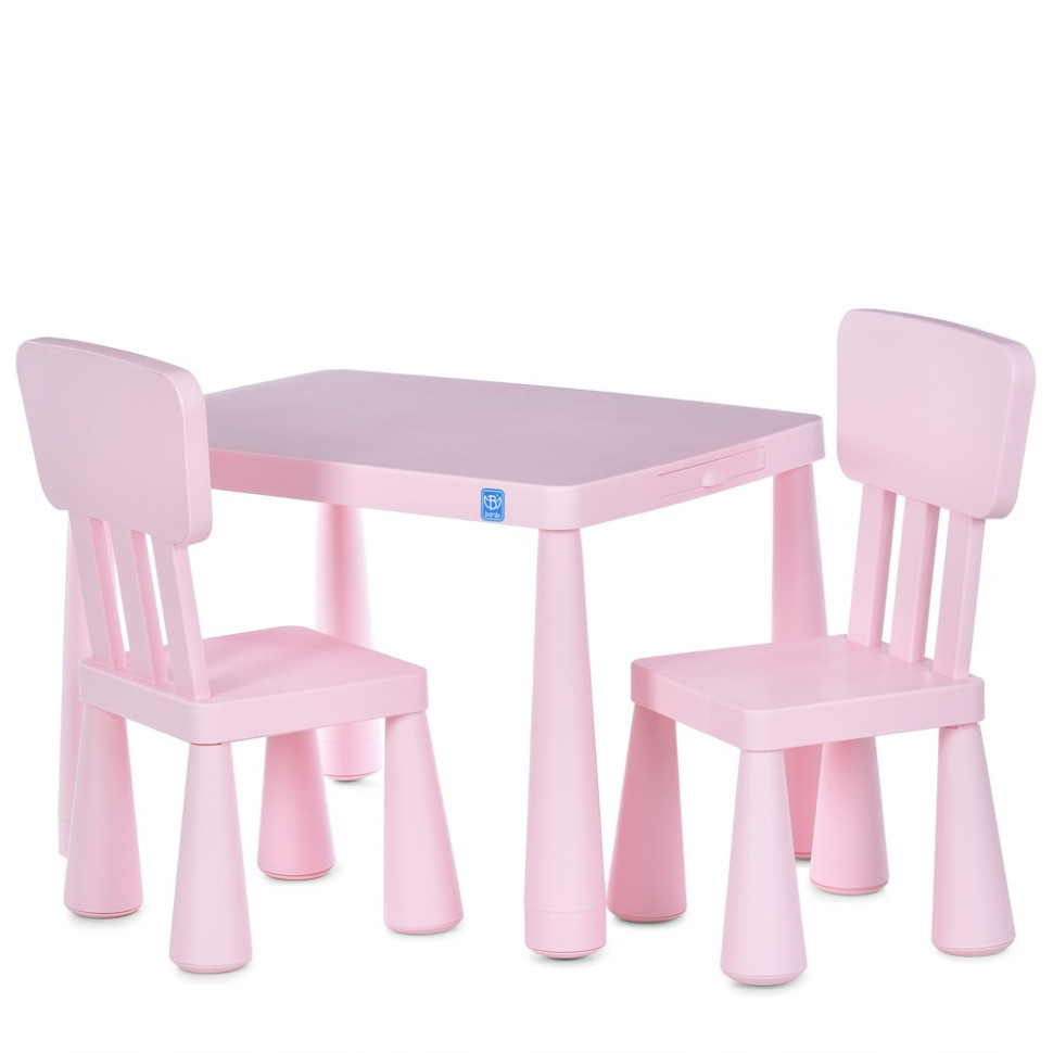 Дитячий столик M 6176-8 стільниця 76,5х54,5 см, 2 стільчики Вінниця - фото 1