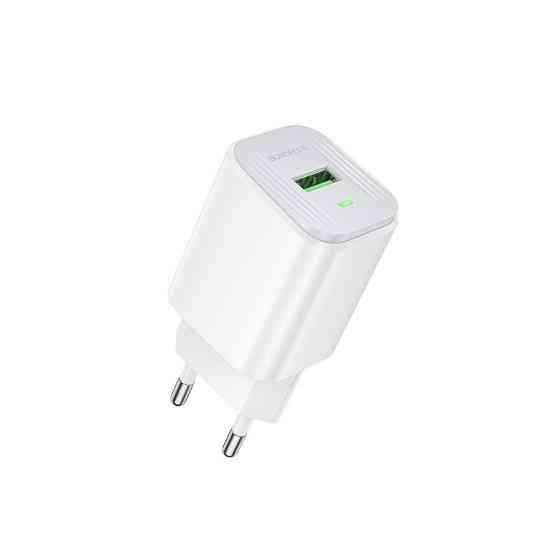 Мережевий зарядний пристрій BOROFONE BAS82A Star single port QC3.0 charger (EU) White Одеса