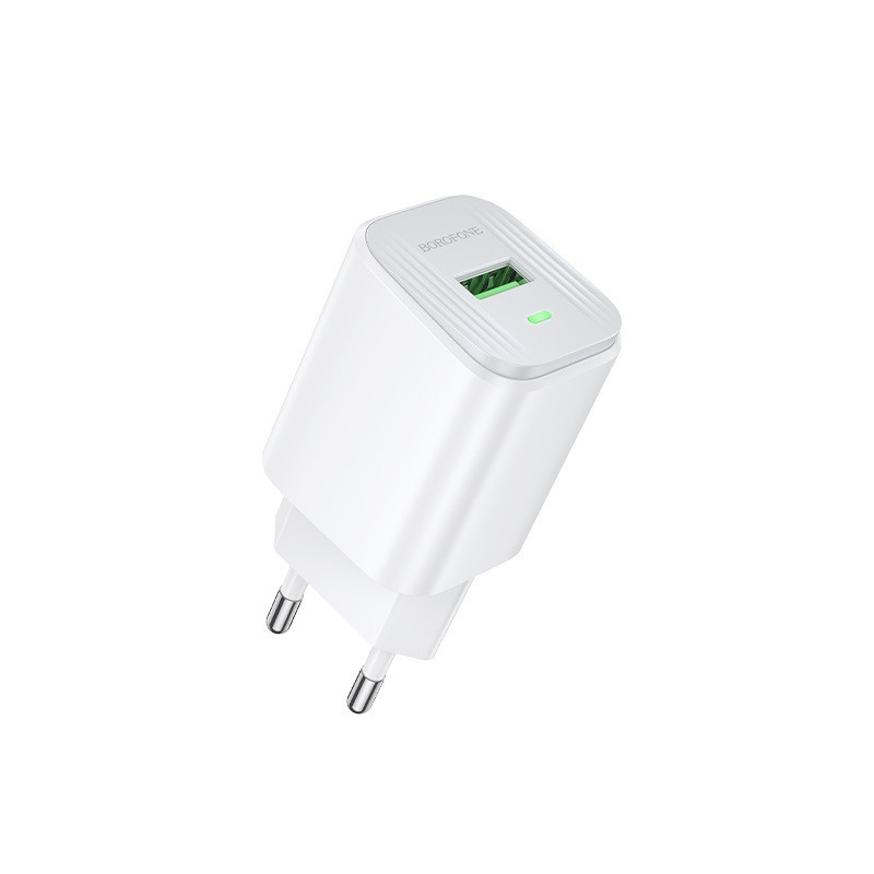 Мережевий зарядний пристрій BOROFONE BAS82A Star single port QC3.0 charger (EU) White Одеса - фото 1