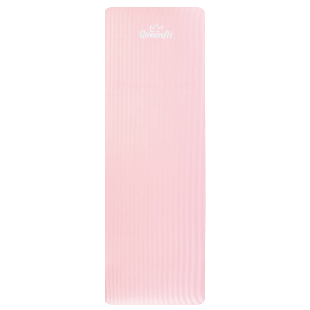 Килимок (мат) для фітнесу Queenfit NBR 1,5см рожевий Київ - фото 2