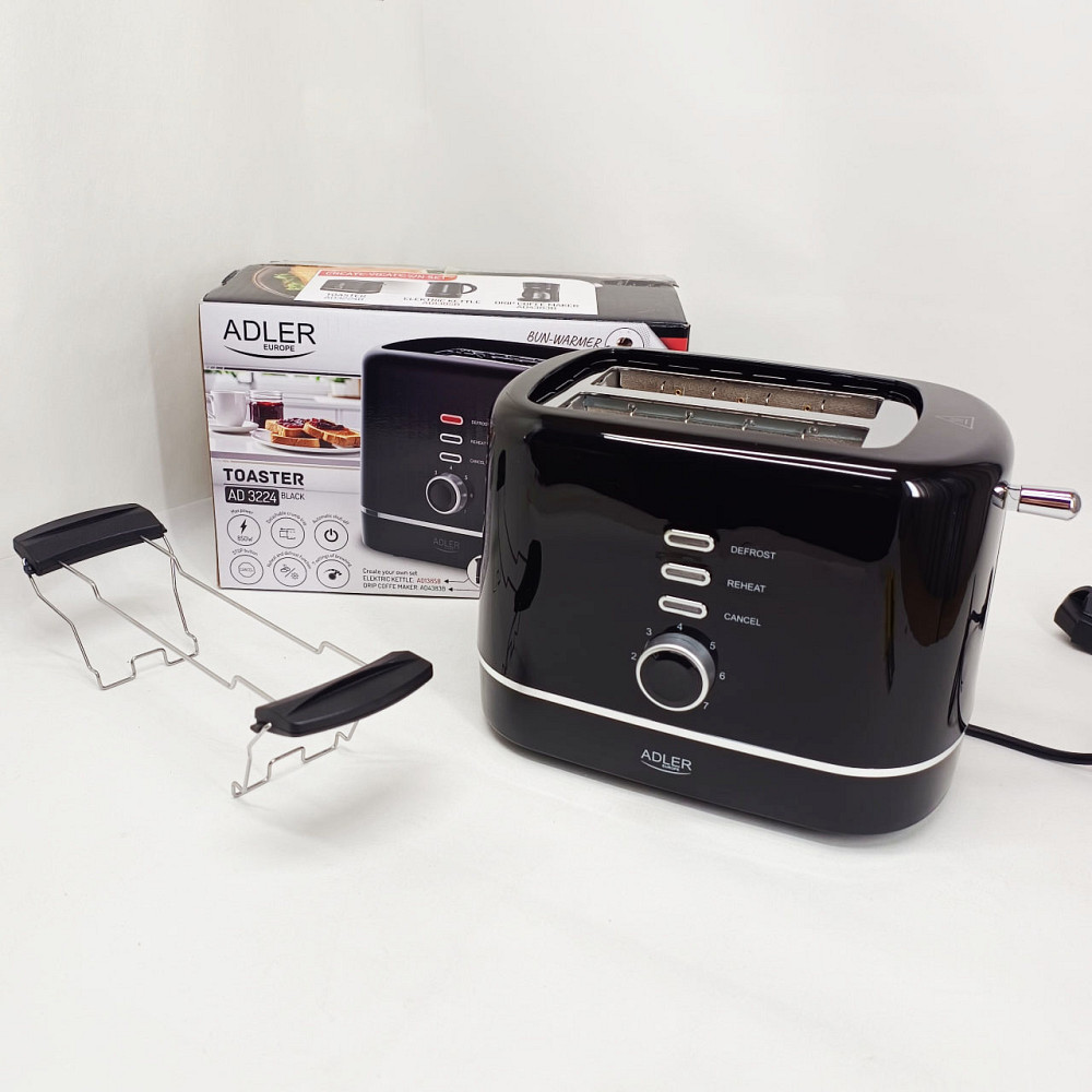 Вертикальний тостер для тостів Adler AD 3224 850Вт, Якісний сендвіч-тостер, Тостер для офісу та кафе PC-67 Львів - фото 8