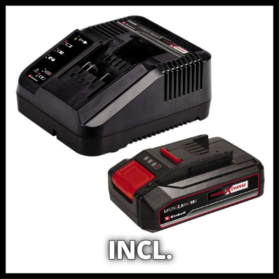 Мощная пила цепная аккумуляторная Einhell GE-PS 18/15 Li BL - Solo: с АКБ 18V 2.5 Ah, шина 158мм, 4,8 м/с Киев