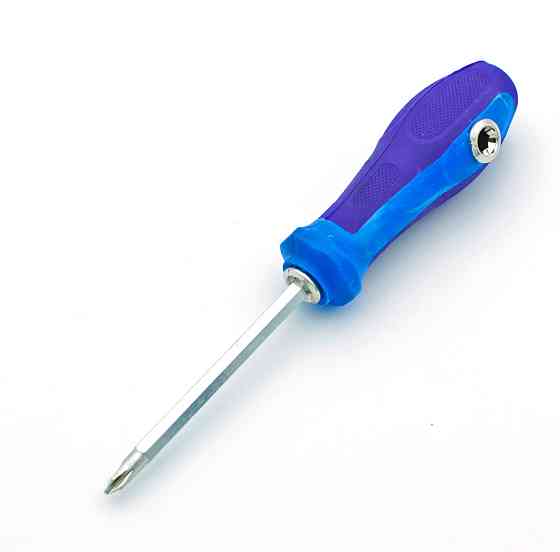 Отвёртка двусторонняя с резиновой ручкой боковой Средняя Днепр