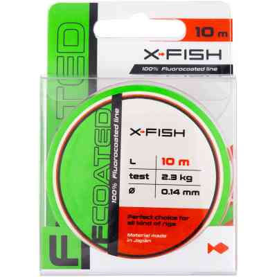Флюорокарбон X-Fish FCoated 10m 0.14mm 2.3kg (1917.01.21) Вінниця