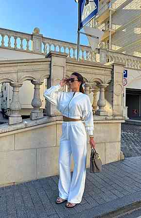 Женский прогулочный костюм двойка: кофта и штаны турецкая тринитка петля Одесса