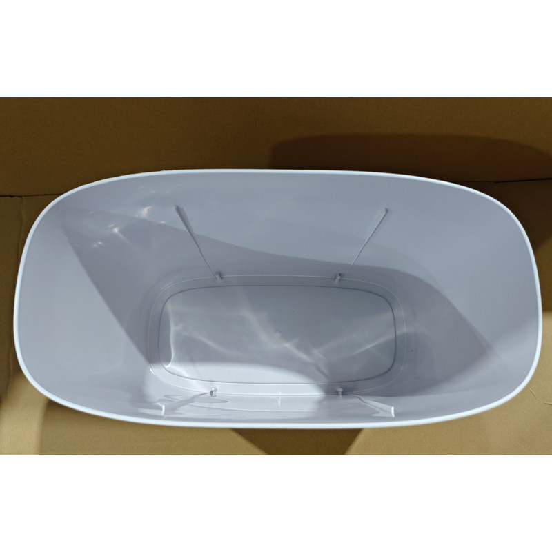 Відро для сміття сенсорне овальне Mixxus Flat-TC0109 White 9 л колір білий (MI7074) ( 29791 ) Харьков - изображение 5