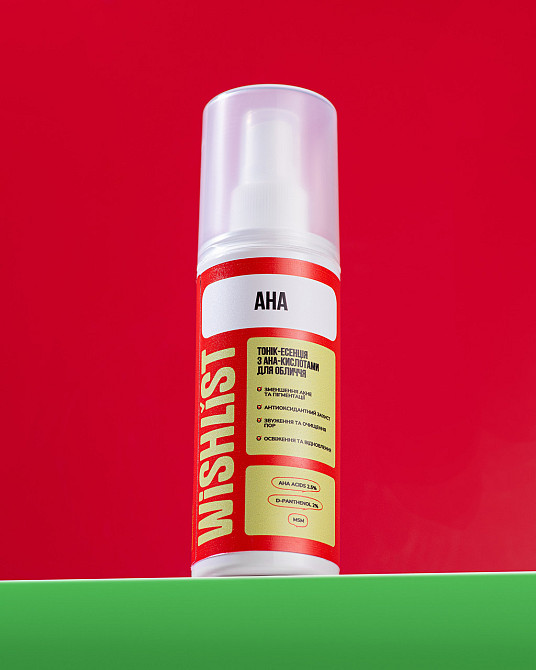 Тоник-эссенция с AHA кислотами для лица WISHLIST Tonic-essence, 120 мл Киев - изображение 2