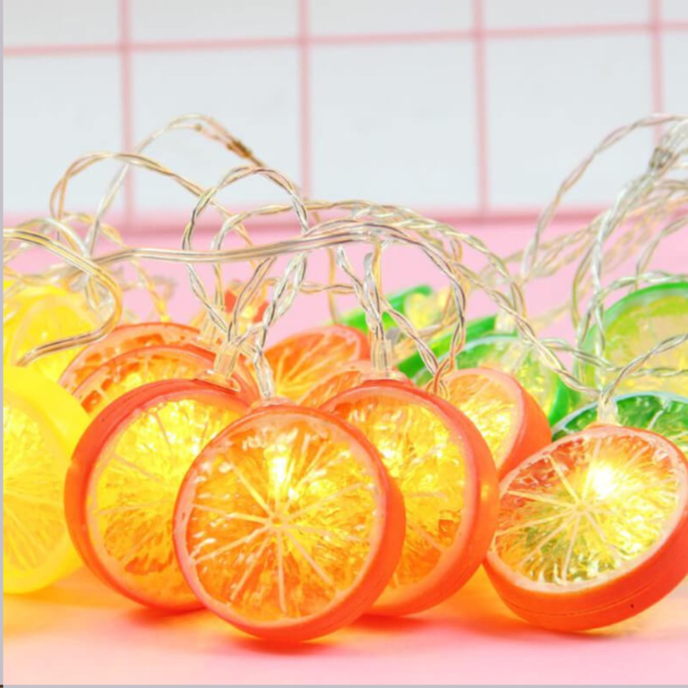 Світлодіодна Гірлянда Апельсини 1.5м 10 лампочок для декору, оформлення подарунків та різдвяних інсталяцій Одеса - фото 4