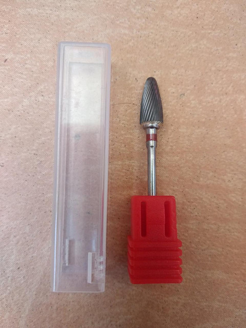 Борфреза твердосплавная тип F 6,4x9x2,35 кукуруза (красная линия) Полтава - изображение 1