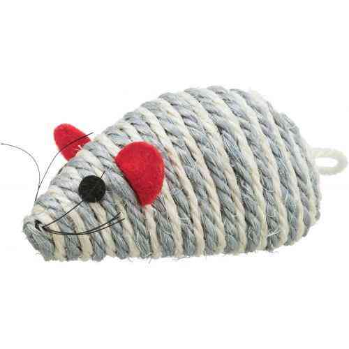 Іграшка Trixie Мишка з брязкальцем для котів, 10 см (сизаль) Київ