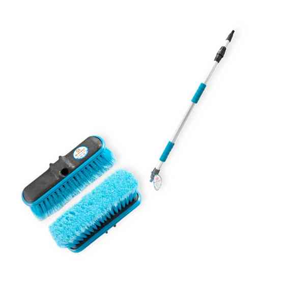 Щітка ручка телескоп 25х98-168см під шланг з бампером від подряпин + Мукачево