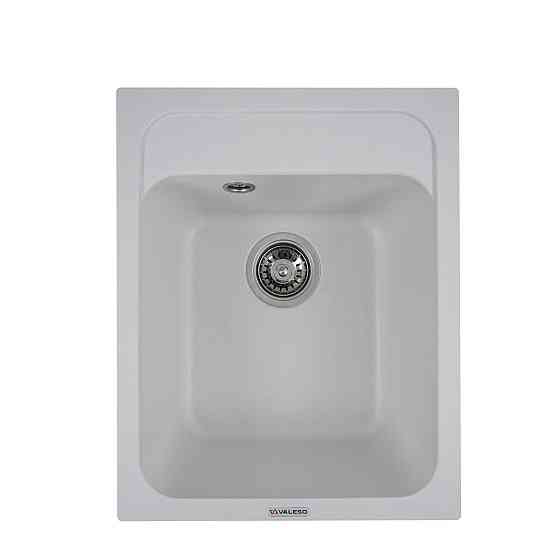 VALESO Гранітна мийка для кухні VALESO KORRADO 4050 матова Білосніжна Київ
