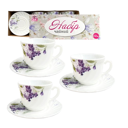 Набір чайний Гортензія 12 предметів 30055-202052 S&T Житомир - фото 1