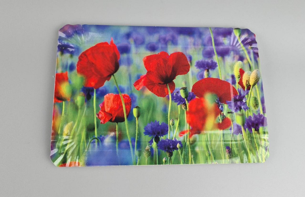 Тарілки святкові паперові 15 * 22 см "No 7" Макове поле 10 шт (1 пачка) Харків - фото 1