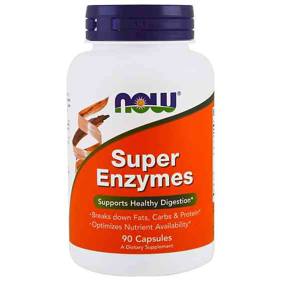 Пищеварительные ферменты, Super Enzymes, Now Foods, 90 капсул Луцьк