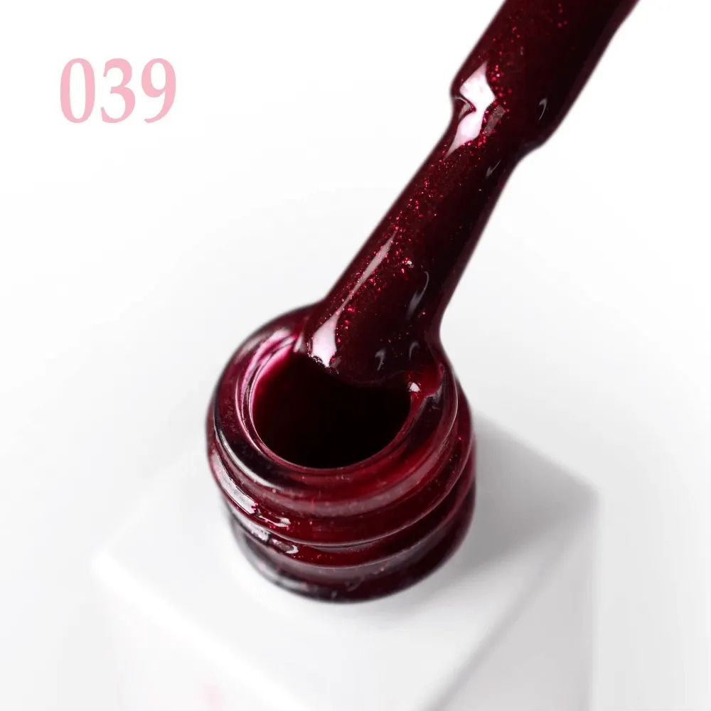 Гель-лак для ногтей красный 039 с шиммером JOIA vegan 6 мл Киев - изображение 9