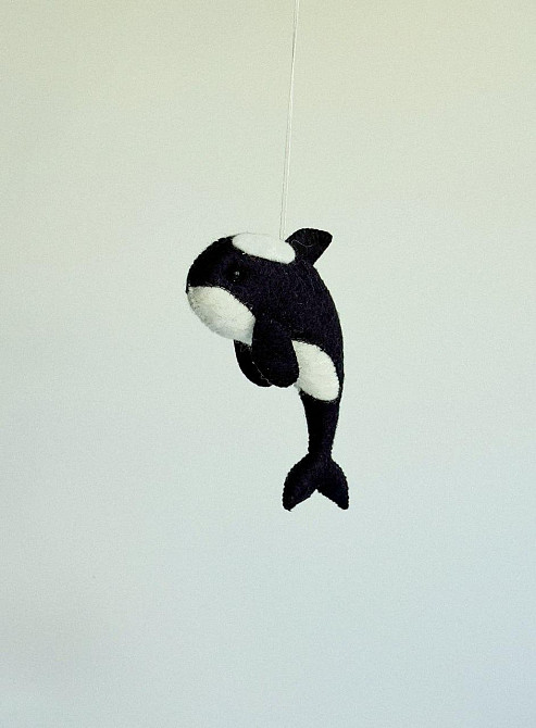 Мягкая фетровая игрушка касатка ручной работы – безопасная развивающая игрушка Киев - изображение 4