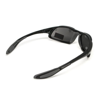 Солнцезащитные очки Global Vision Code-8 Серые в чёрной матовой оправе (1КОД8-20) Винница - изображение 5