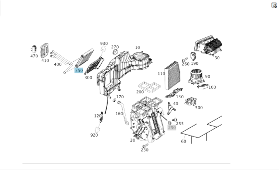 Mercedes-Benz  A2468300161 Радіатор пічки CLA Shooting Brake X117 CLA C117 GLA X156 A-class W176 B-class W242 B-class W246 Одесса