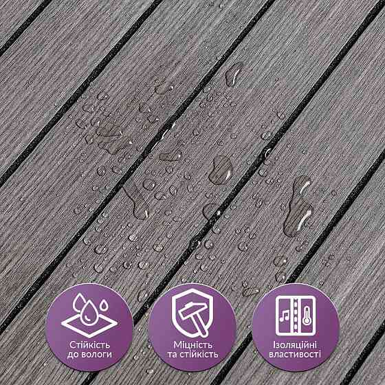 Покрытие виниловое самоклеющееся 3D рейки 600х600х2,8мм Металлический пепел SW-00002196 Днепр
