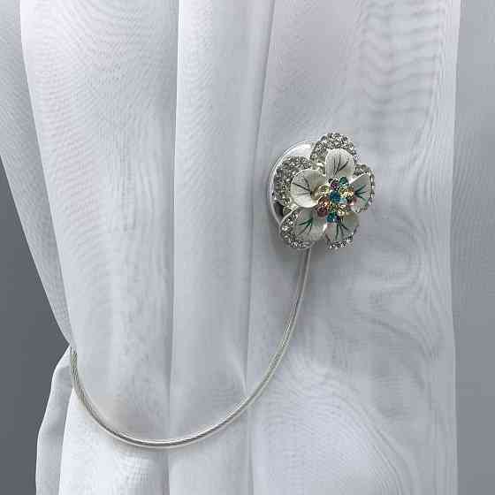 Магніти для штор та гардин "Flowers" набір 2 шт Різнокольоровий (81-233) Київ