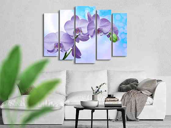 Модульна картина Орхідея Art-307_5 ( 80х118см ) Київ