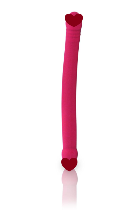 Фаллоимитатор двусторонний Dorcel Real Double Do Magenta, диаметр 4см, длина 42см Sex Aura Киев - изображение 1