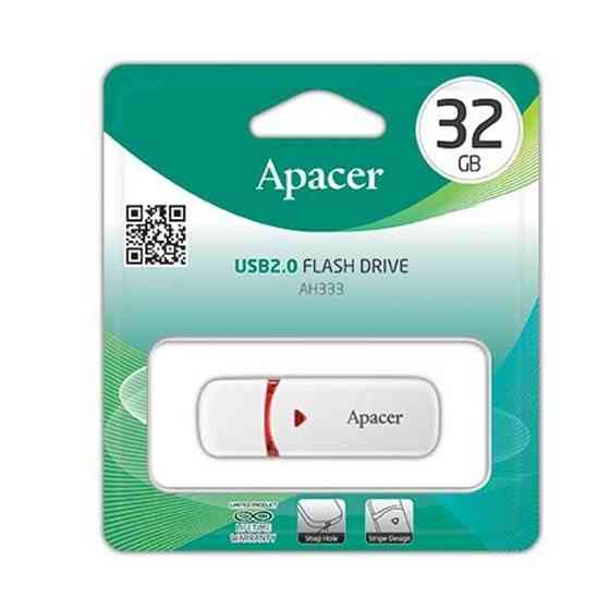 Флеш-накопитель Apacer USB 2.0 AH333 32Gb White Киев