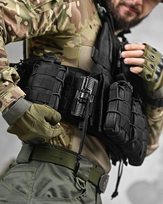 Плитоноска 4 сброса black Single Sword  ВТ1096 Одесса - изображение 7