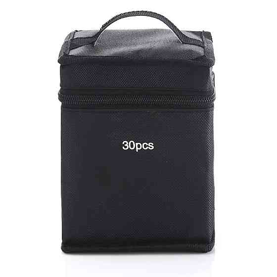 Набор маркеров двусторонних спиртовых для рисования Touch Smooth 30 шт + Подставка для маркеров бежевый Каменец-Подольский