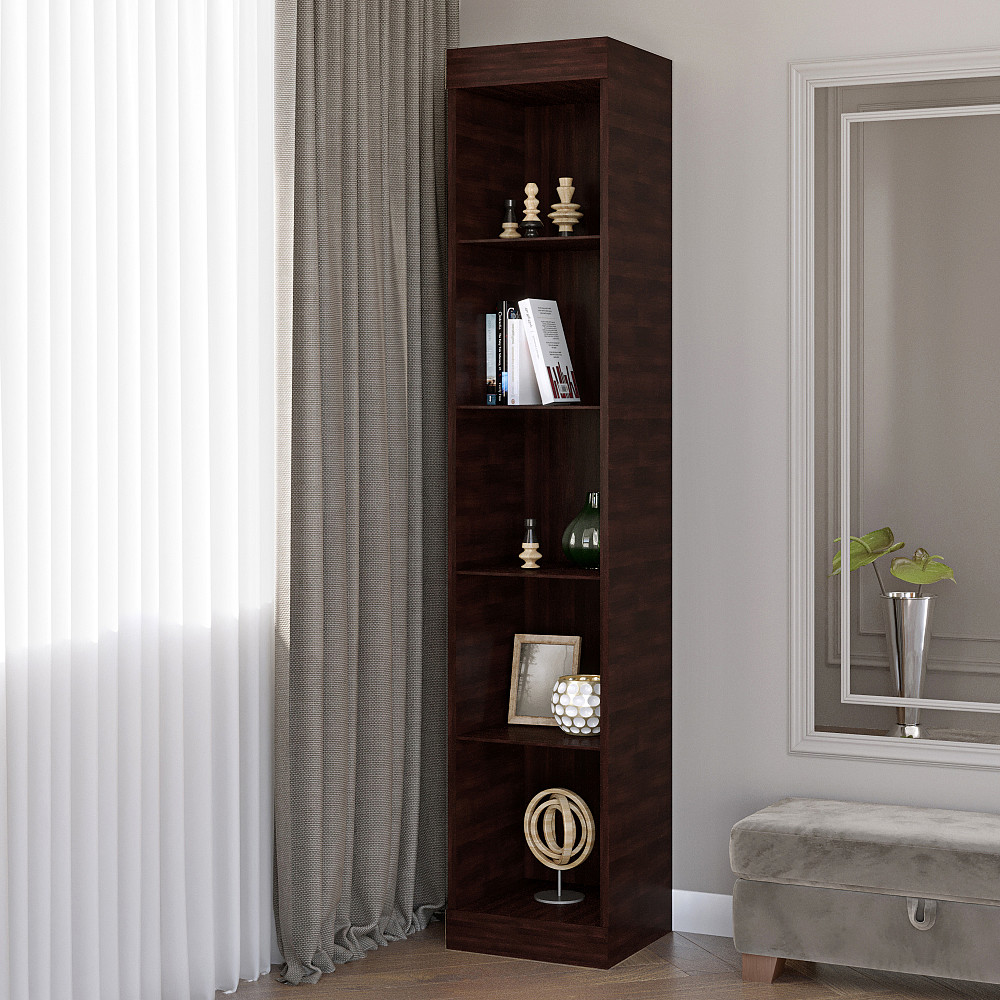 Шкаф-пенал открытый Эверест Соната венге темный (DTM-2286) Днепр - изображение 1