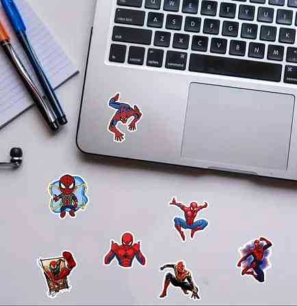 Набір наклейок (стікерів) Marvel Spiderman (50 шт.), стікерпак Марвел. Спайдермен Київ