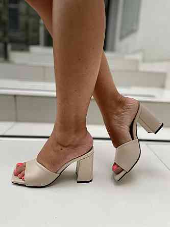 ARLEN Шльопанці жіночі ARLEN Ш-Амина бежеві (літо, шкіра натуральна) (4877) Коломия