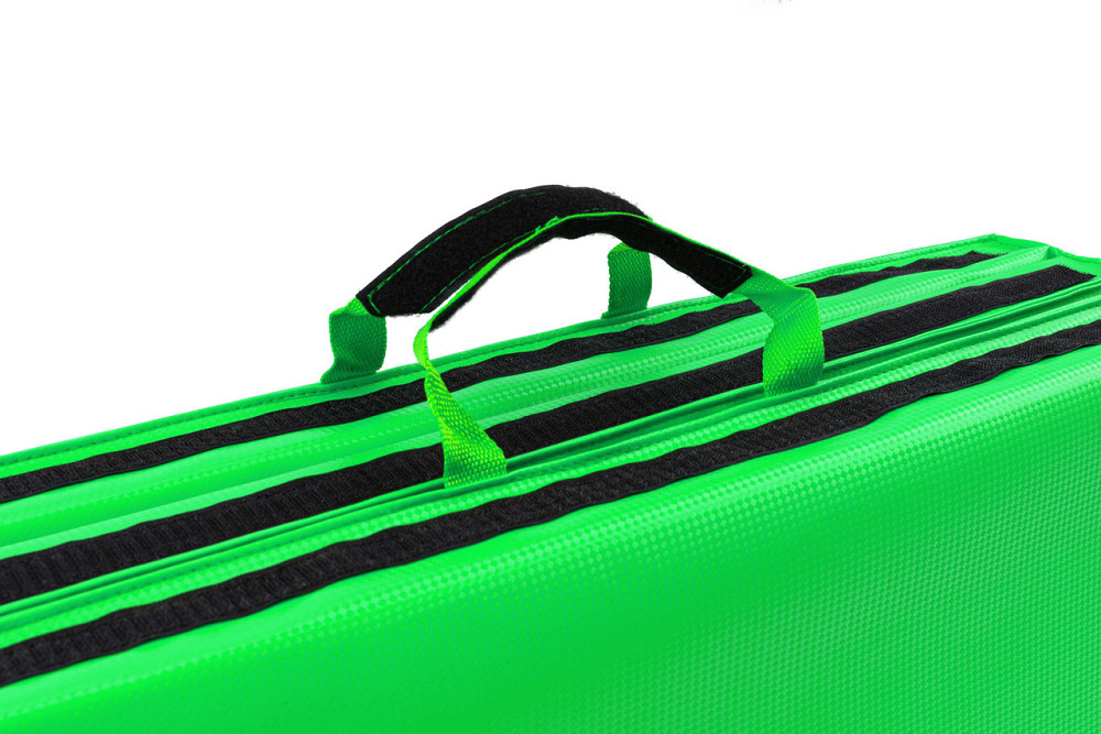 Мат гимнастический Hop-Sport HS-065FM мягкий с липучкой 5см зеленый Киев - изображение 3