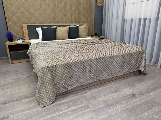 Плед-покривало Шахи 200х210 см (+-5см) Какао (87-036) Київ