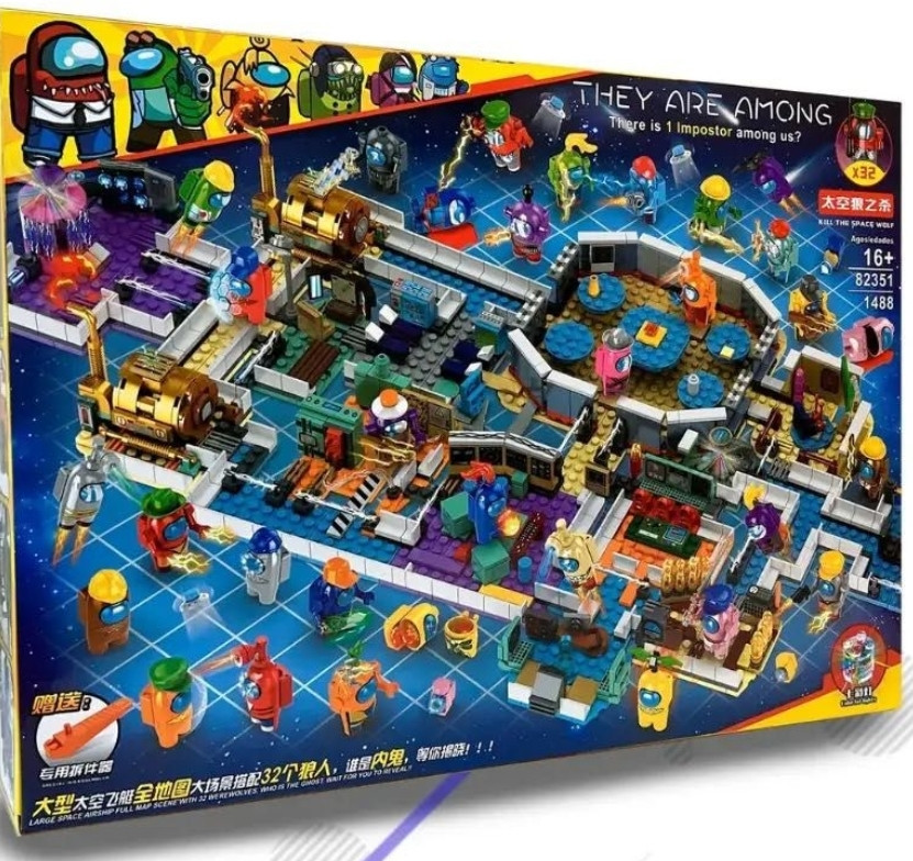 Дитячий конструктор Among Us Великий космічний шатл 1488 деталей. Київ - фото 7