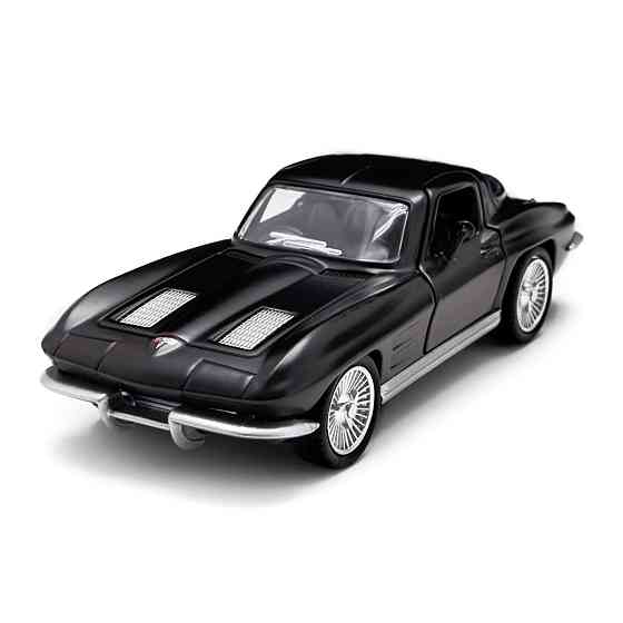 Автомодель - Chevrolet Corvette Split Window 1963 (матовий чорний) Дніпро