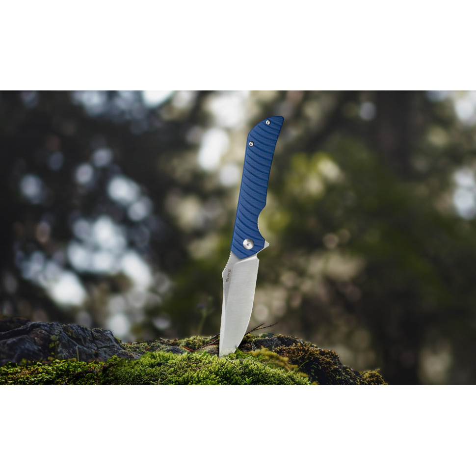 Ніж складаний туристичний Ruike P123-ME, (9.2 см) 14C28N / мікарта синій Київ - фото 13