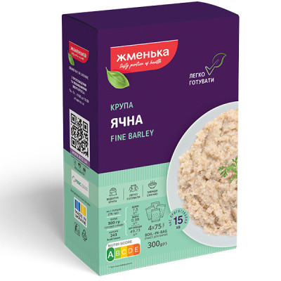 Крупа Жменька Ячна в пакетиках для варки 4х75 г (4820038701320) Вінниця - фото 1