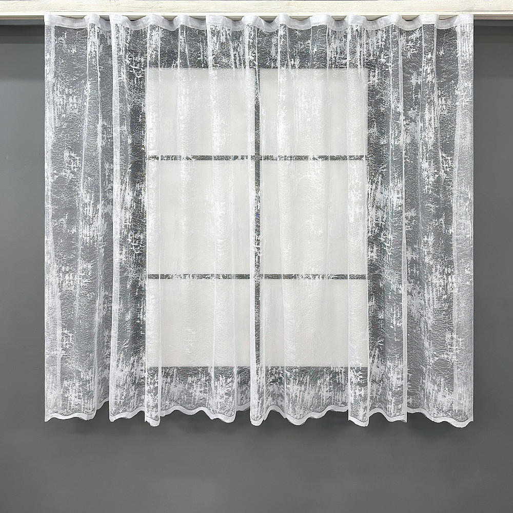Тюль жаккард VR-Textil № 1860т Арка на кухню цвет белый 400х150 см (53-0078) Киев - изображение 2