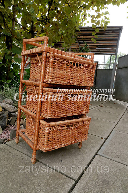 Комод из лозы на 3 шухляды Киев - изображение 5