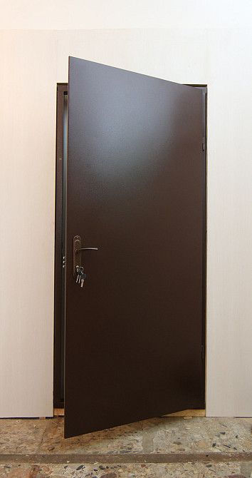 Двери металлические технические в наличии, Redfort Техническая 2 листа металла, Ral 8017 Киев - изображение 3